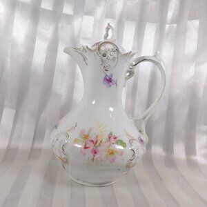 Thun White Floral Chocolate Pot # 26101
